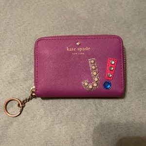 Purple “j” Wallet with key chain